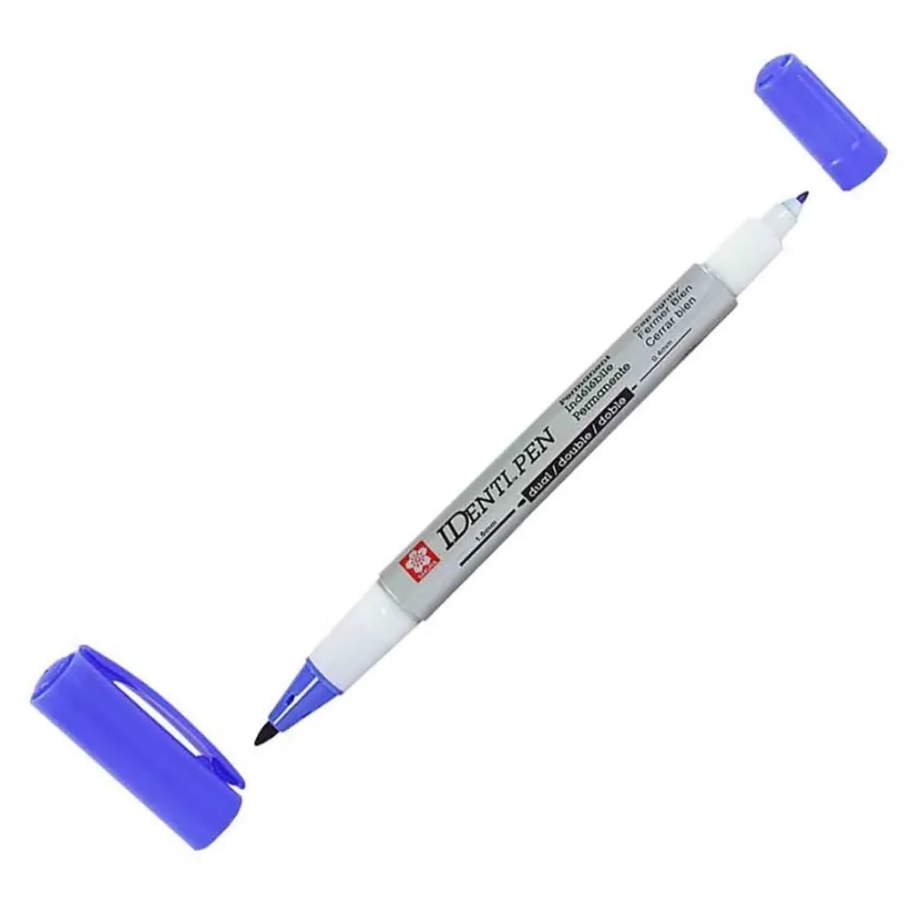 Caneta Marcadora Permanente Identi Pen Sakura Azul Shopee Brasil