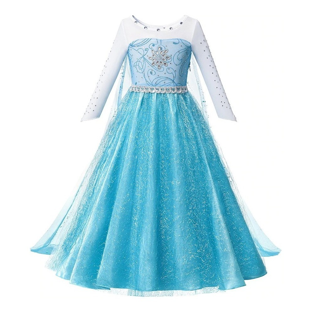 Vestido de Princesa Cinderela Infantil com Luvas, Fantasia Cosplay  Halloween, Malha, Carnaval, Presente de Aniversário, Vestido de Baile,  Halloween, 2-10T - AliExpress