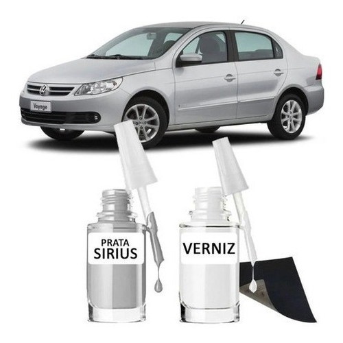 Tinta Tira Risco Automotiva Prata Sirius Vw 10ml