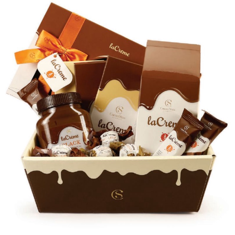 Cesta de Chocolate LaCreme Cacau Show com 14 itens Presente Perfeito ...