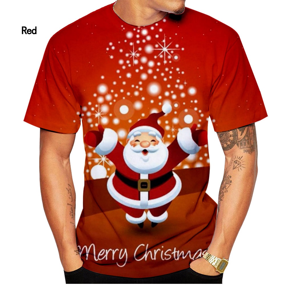 Jogos De Papoula Nova Moda Camiseta De Natal Masculina E Feminina