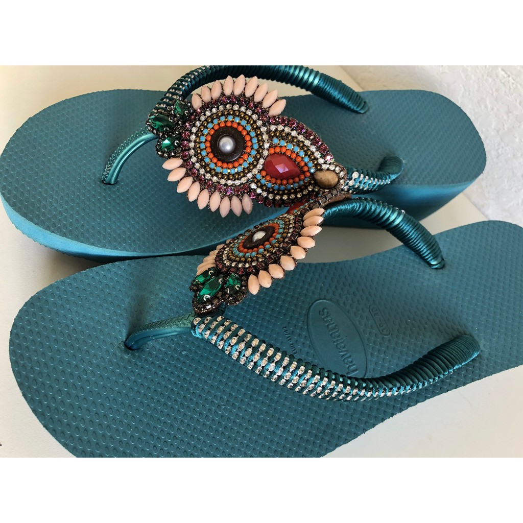 Chinelos havaianas plataforma store preço