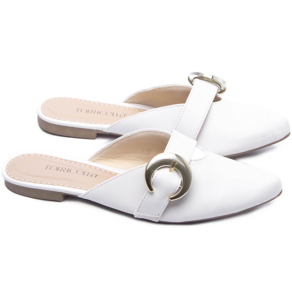 Sapatilha mule best sale bico fino