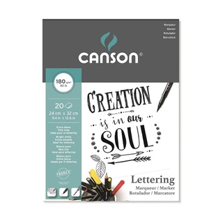 Bloco Papel CANSON Marker Lettering A4+ 180g/m2