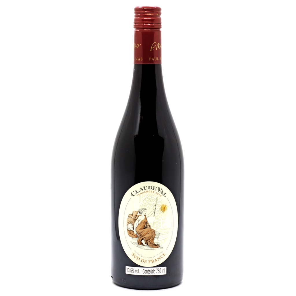 VINHO CLAUDE VAL ROUGE (PAUL MAS) 750ML | Shopee Brasil