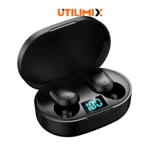 Fone De Ouvido Sem Fio E6s Bluetooth 5.0  Tws Preto em Oferta na Shopee