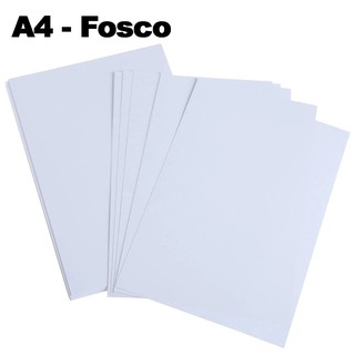 100 Folhas Papel Fotográfico Fosco A4 (21,0x29,7cm) 108g/m²