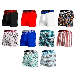 10 Cuecas Boxer Box Pitbull Microfibra Adulto Com Forro Diversas Estampa