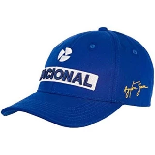 boné banco nacional retrô Ayrton Senna aba curva ajustável