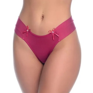Kit 10 calcinhas microfibra estampada ou lisa (Tanga Lateral Dupla)