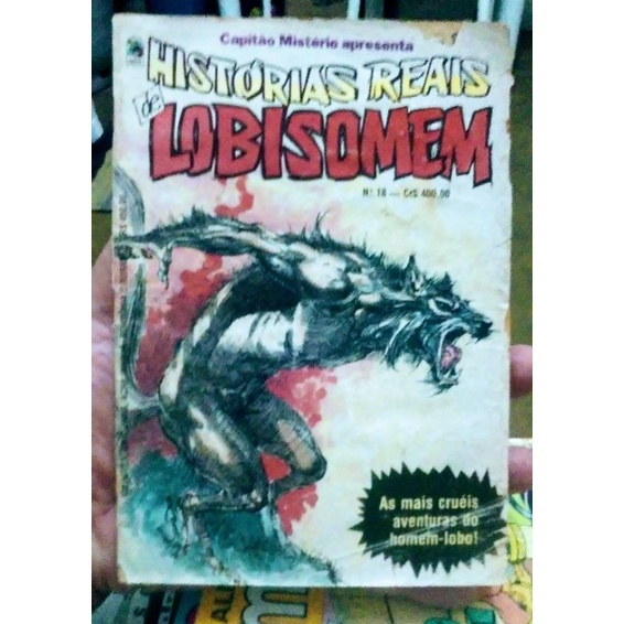 HQ REVISTA HISTÓRIAS REAIS DE LOBISOMEM TERROR | Shopee Brasil