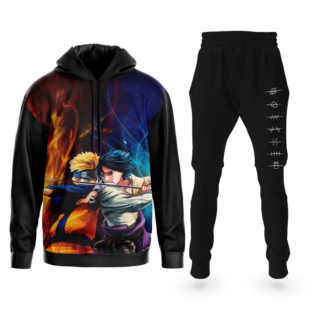 Moletom Kit Pai Filha Sasuke Sarada Uchiha Naruto Shippuden