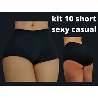KIT 10 SHORTi CASUAL FEMININA CALCINHA BOX NÃO MARCA NA ROUPA LINGERIE ESPECIAL OFERTA ATACADO REVENDA ENVIO IMEDIATO