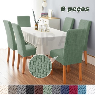 Kit 6 Cadeira Capas Para Sala De Jantar , Macio Estiramento Cobertura , Lavável Protetor De Removível