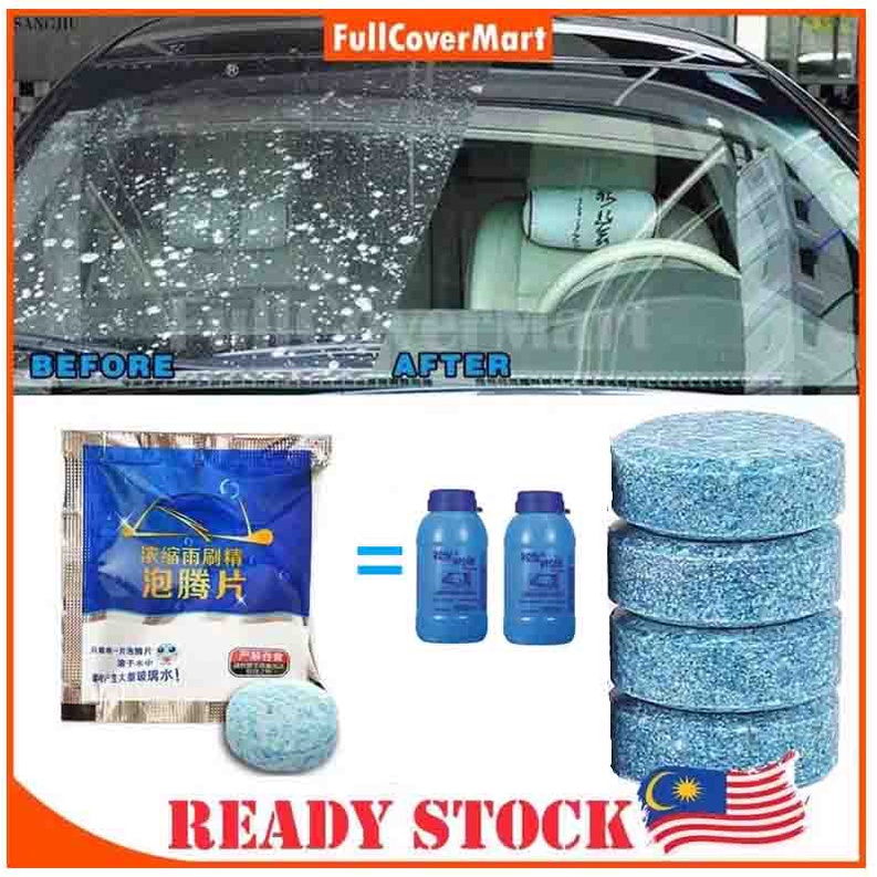 1 Peça Limpador De Parabrisa De Carro Detergente Limpa Vidros Concentrado Dose Única Trata Reservatório Até 4 Litros Limpador De Vidro