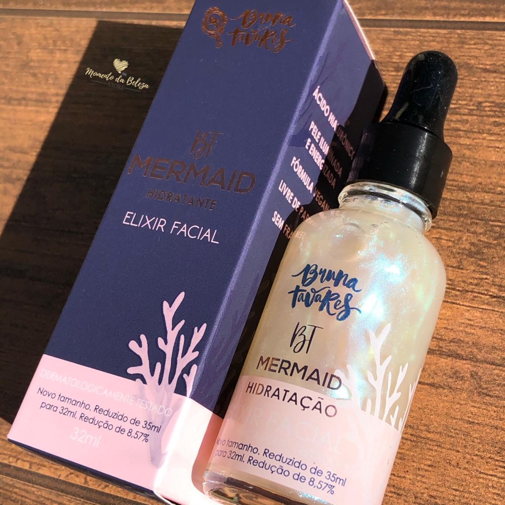 Bt Mermaid Elixir Hidratante Facial Bruna Tavares 35ml | Shopee Brasil