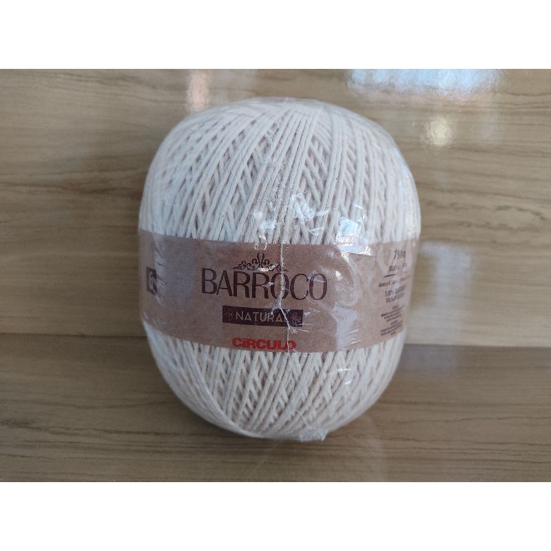 Barbante Fio Linha Barroco Natural Circulo Número 6 700 Gramas | Shopee ...