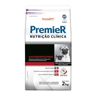 Ração Premier Nutrição Clínica Gastrointestinal para Cães de Pequeno Porte - 2Kg