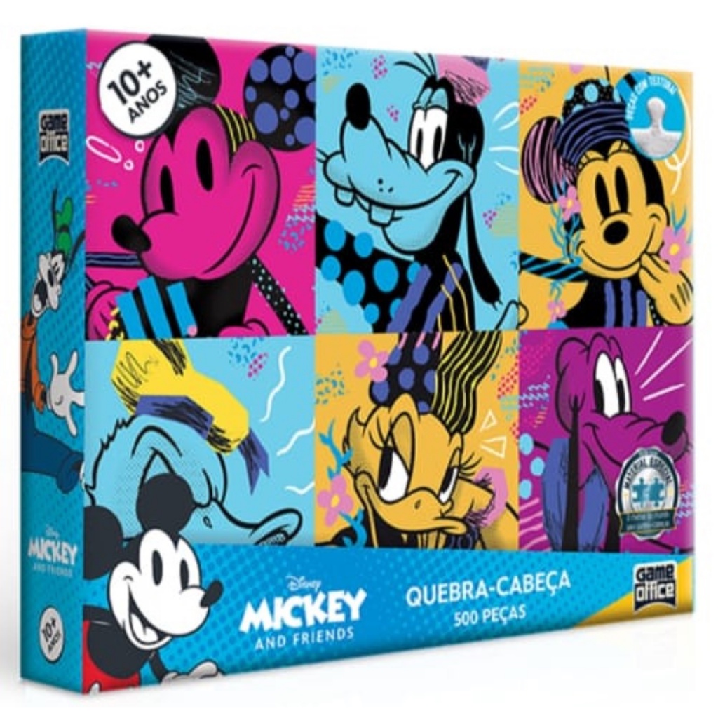 Quebra-Cabeça - Disney - Mickey Mouse - 500 Peças - Game Office