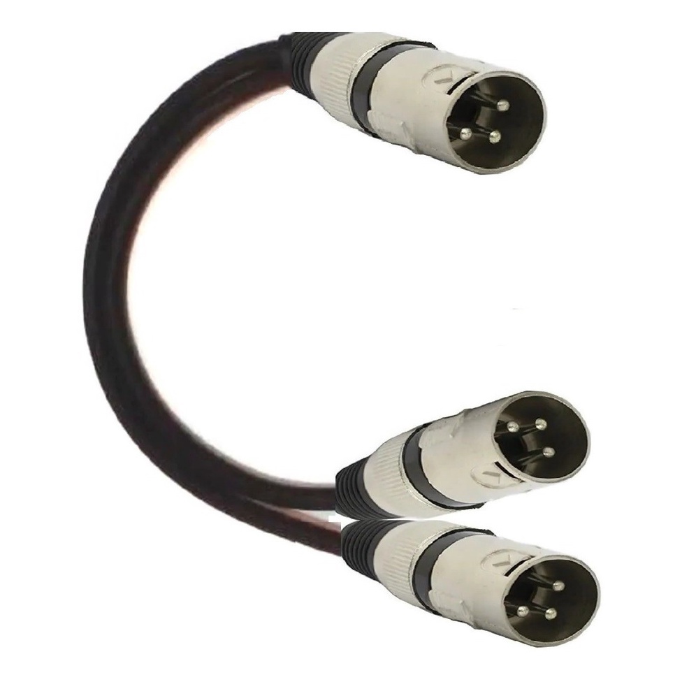 MUSIC STORE Splitkabel 2x XLR f - 1x XLR m Adapterkabel, 1,5m | België