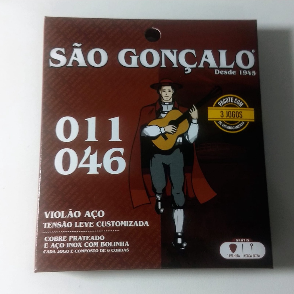 Jogo De Cordas Para Cavaco São Gonçalo 011 Com Bolinha