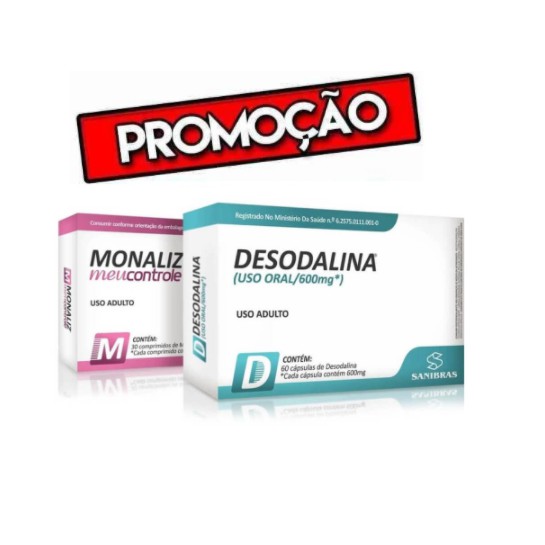 Remédio Kit Para Emagrecer Desodalina E Monaliz - Sanibras - R$ 119,64