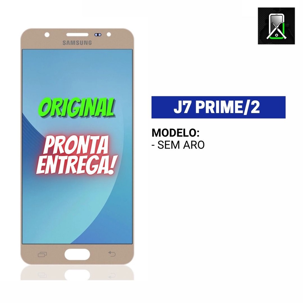 Tela Frontal Display SAMSUNG J7 PRIME, J7 PRIME 2 Preto LCD Touch ...