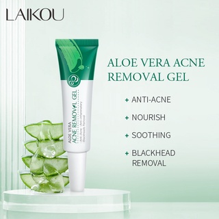 LAIKOU Aloe Vera Gel Remoção De Acne Borbulhas Encolhidas Poros Hidratante Controle De Oleosidade Reparo Pele 20g