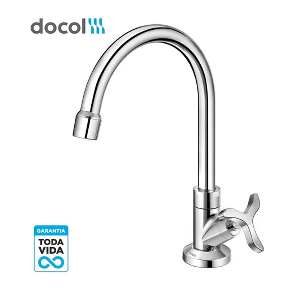 Torneira Lavatório de Mesa Bica Alta Nova Pertutti Docol