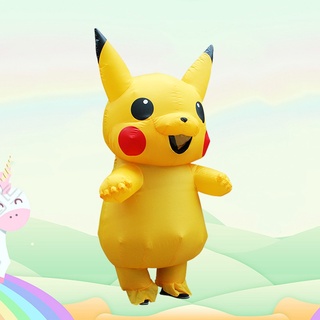 Fantasia Inflável De Pikachu/Anime/Páscoa/Carnaval De Natal Para  Adultos/Crianças De 150-180cm