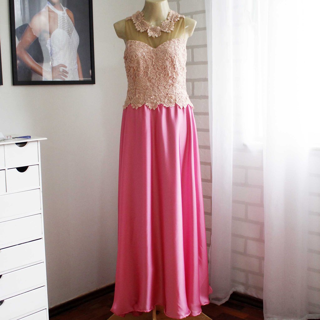 Vestido Longo Rosa (Formatura / Madrinha / Dama de Honra), Vestido de  Festa Feminino Usado 79968108