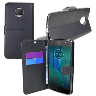 Capa Capinha Case Flip Carteira PRETA Motorola Moto G5S XT1795 (Tela 5.2)