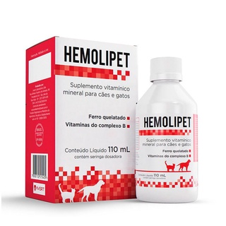Suplemento Hemolipet Para Cães e Gatos Avert - 110 mL