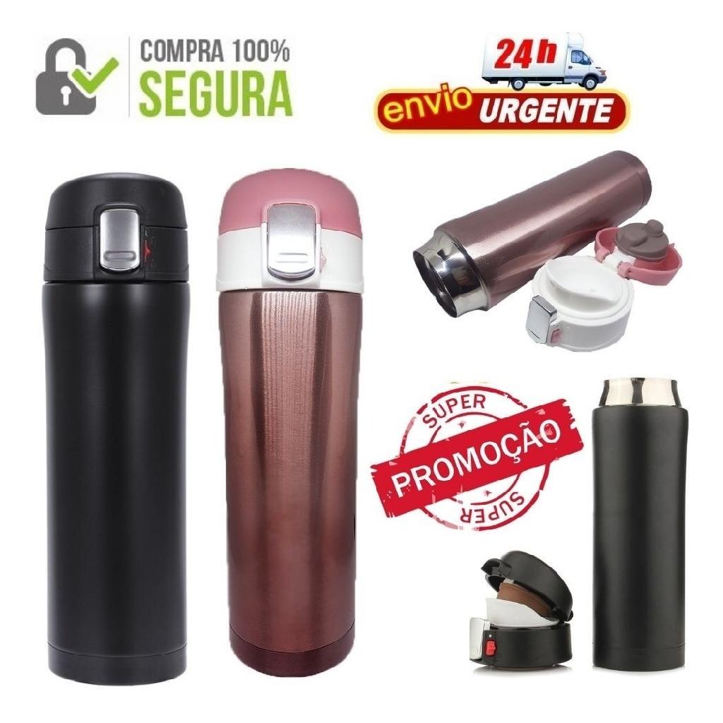 Bolsaria - Viaje nessa marca - Garrafa Térmica Inox 500ml Para