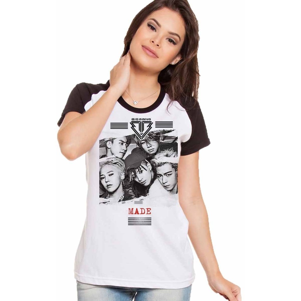 Camiseta Camisa Big Bang Kpop G-dragon Taeyang T.o.p Daesung