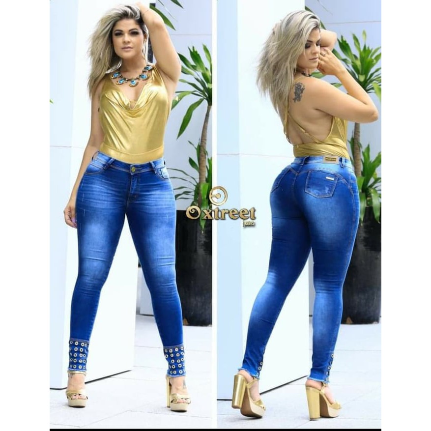 Calça jeans hot sale feminina oxtreet