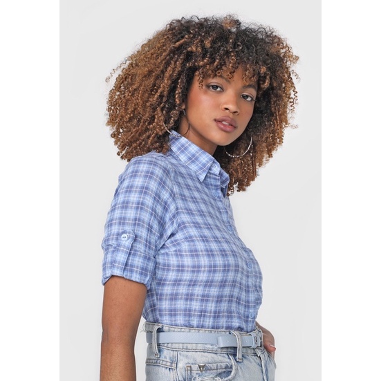 Camisa store enfim feminina