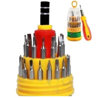 Jogo Kit Chaves Precisão 31 Peças Fenda Torx Alen Philips