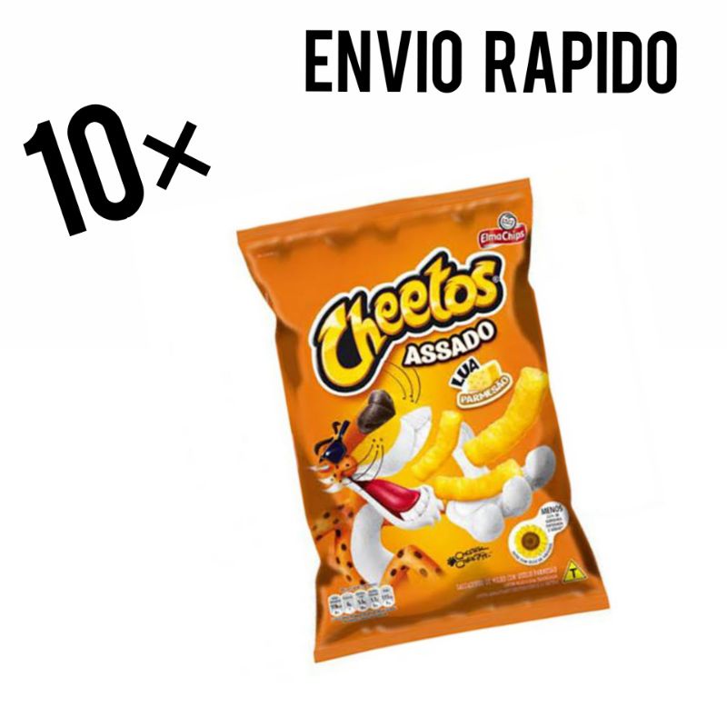 Caixa Cheetos Lua Queijo Parmesão com 10 unidades 40g