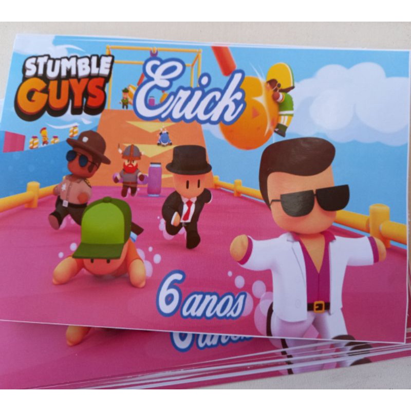 Kit 3 Pacotes De Stumble Guys Com 3 Bonecos + 9 Cards