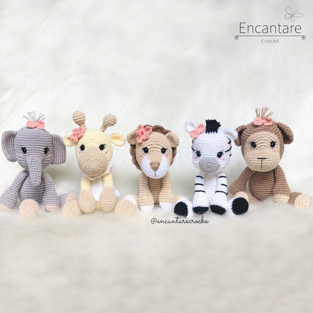 Kit Safari Amigurumi Shopee Brasil