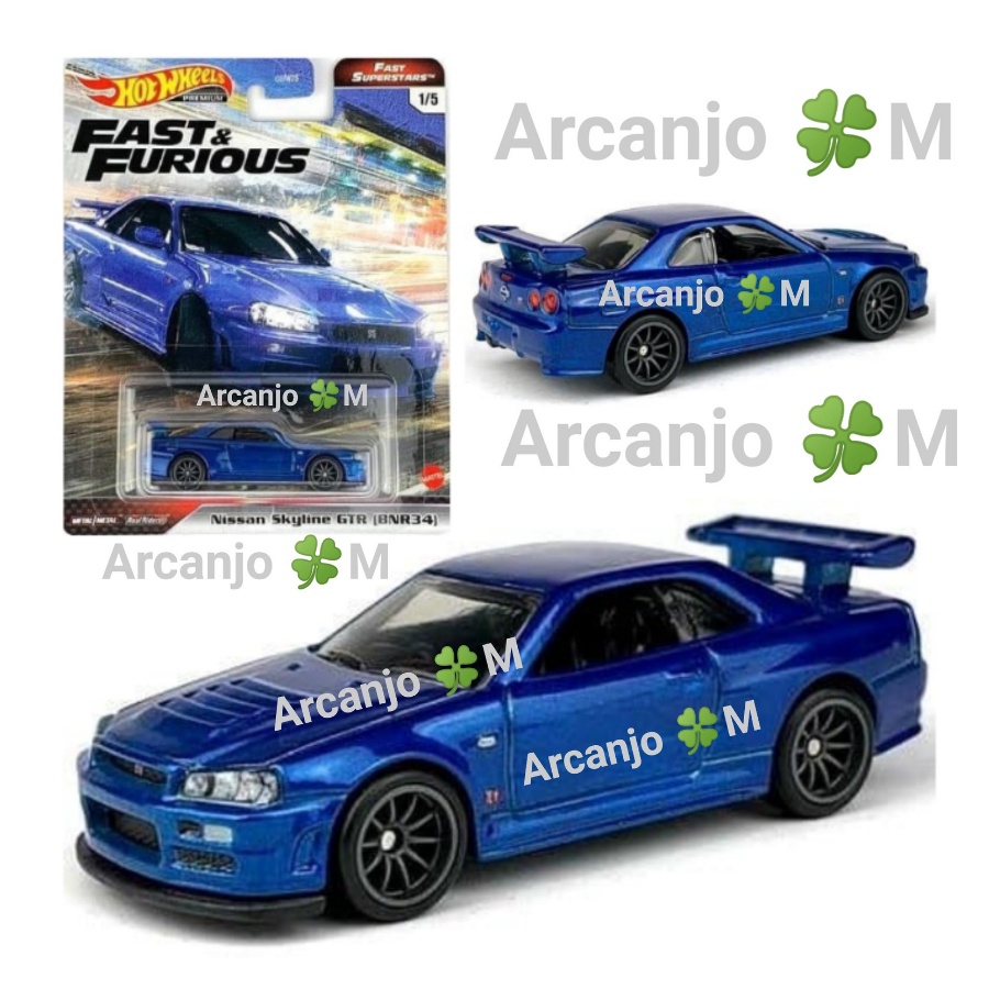 Carrinho Hot Wheels Velozes e Furiosos Premium Nissan Skyline gt-r