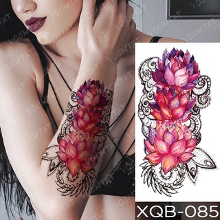 Tatuagem Temporária Impermeável Adesivo Renda Rosa Flores Leão Flash T –  ComoTem