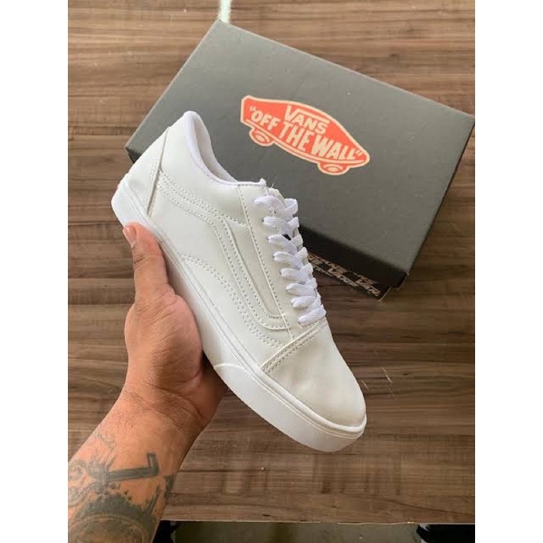 Vans old skool todo 2024 branco