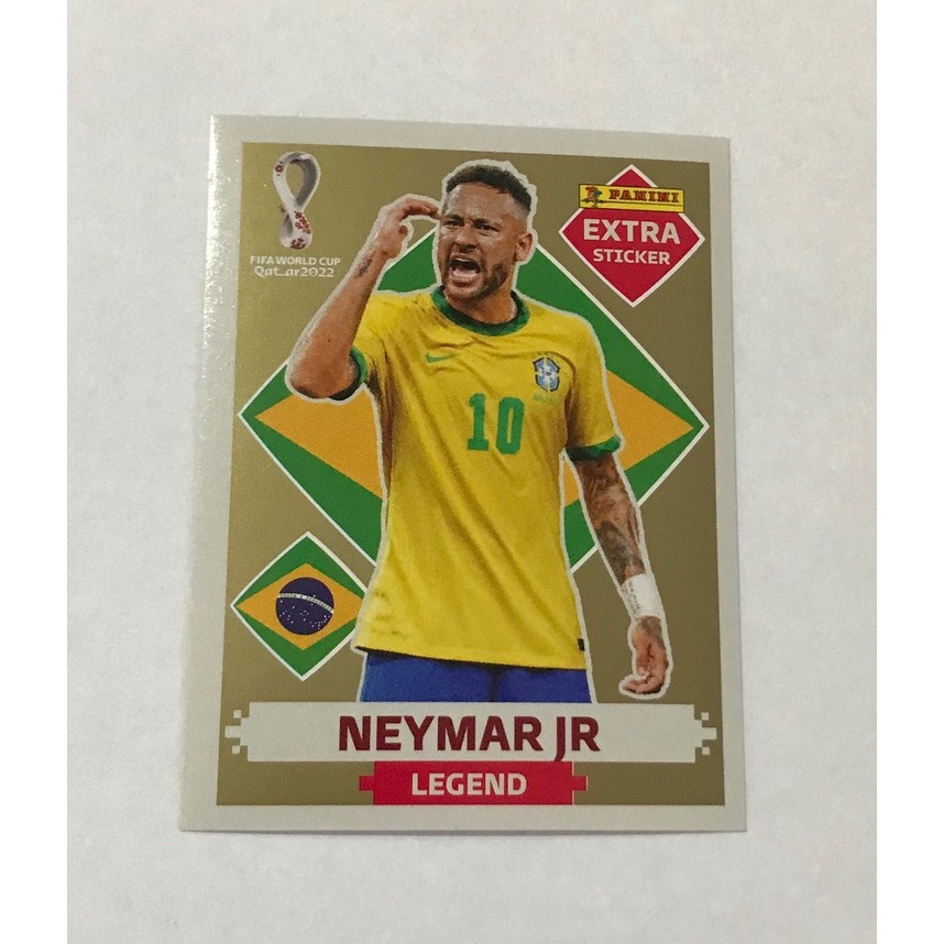 AS 4 LEGENDS NEYMAR JUNIOR (Brasil) - AS 4 FIGURINHAS EXTRA LEGENDS - OURO