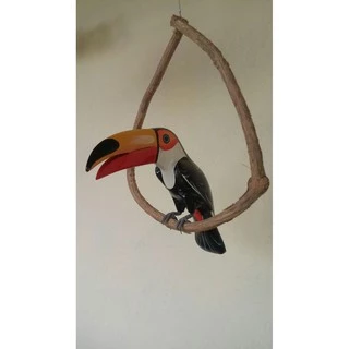 Tucano de bico aberto/artesanato e decoração