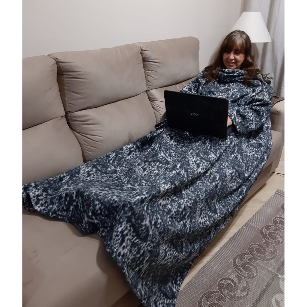 Cobertor Tv Com Mangas - Promoção