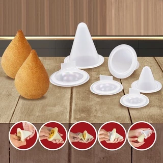 Kit Forminhas Modeladora Para Fazer Coxinha 3 Tamanhos em Oferta na Shopee