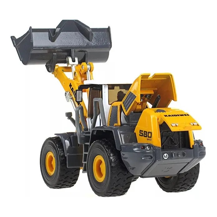 Miniatura Trator Pá Carregadeira Metal CAT Case Metal Articulado Ferro Coleção Realista Modelo Colecionador