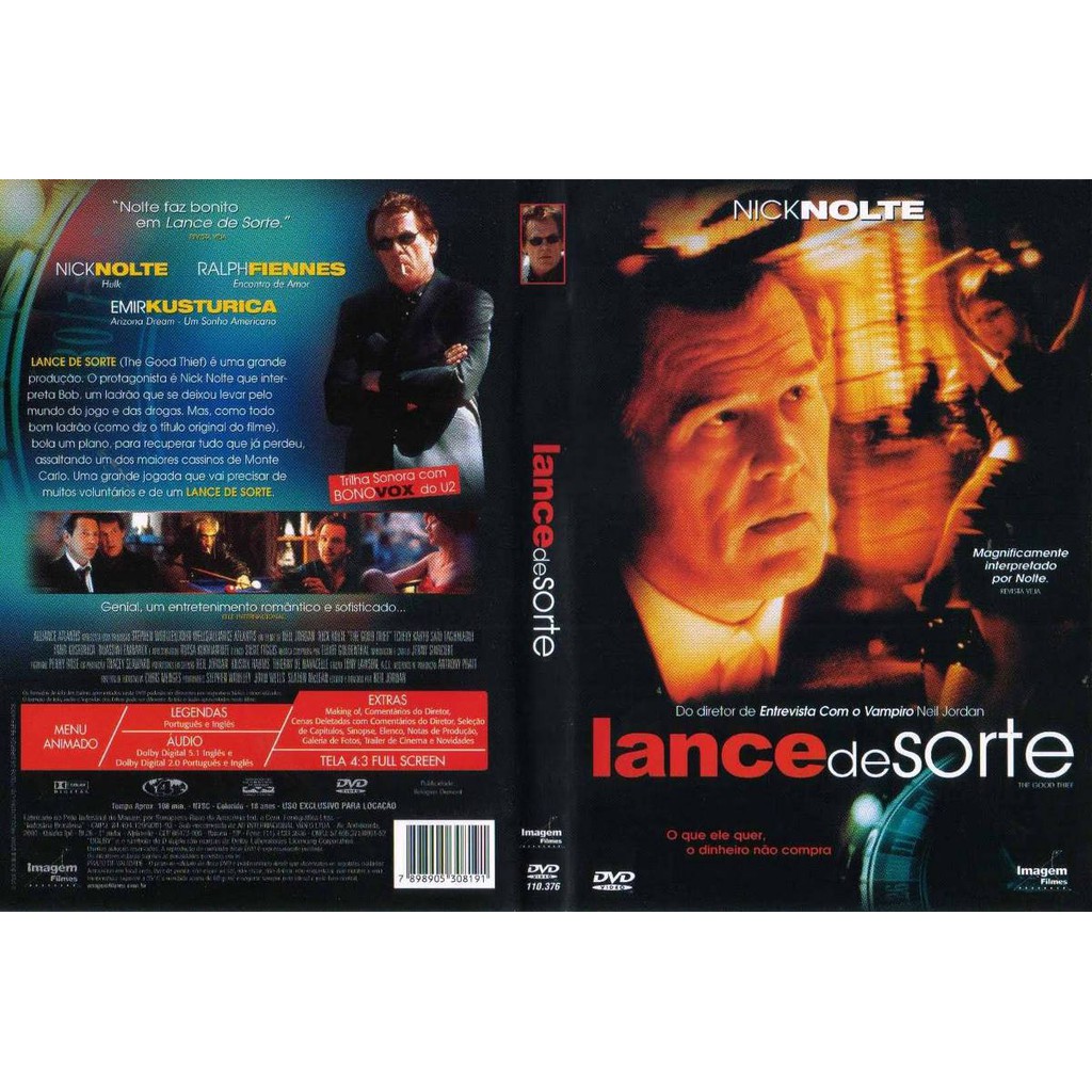 Dvd Lance De Sorte, Nick Nolte, Ação, Original